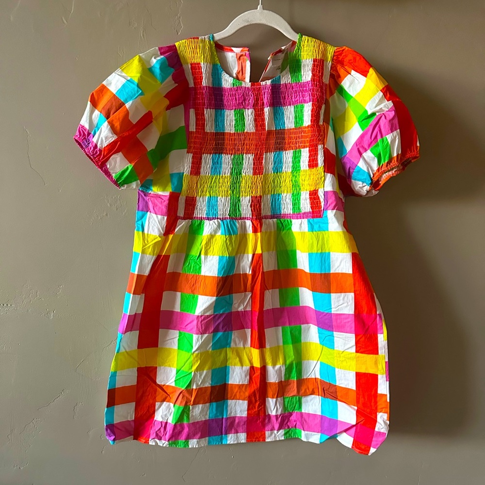 Never Fully Dressed Bright Gingham Dress Size US 8